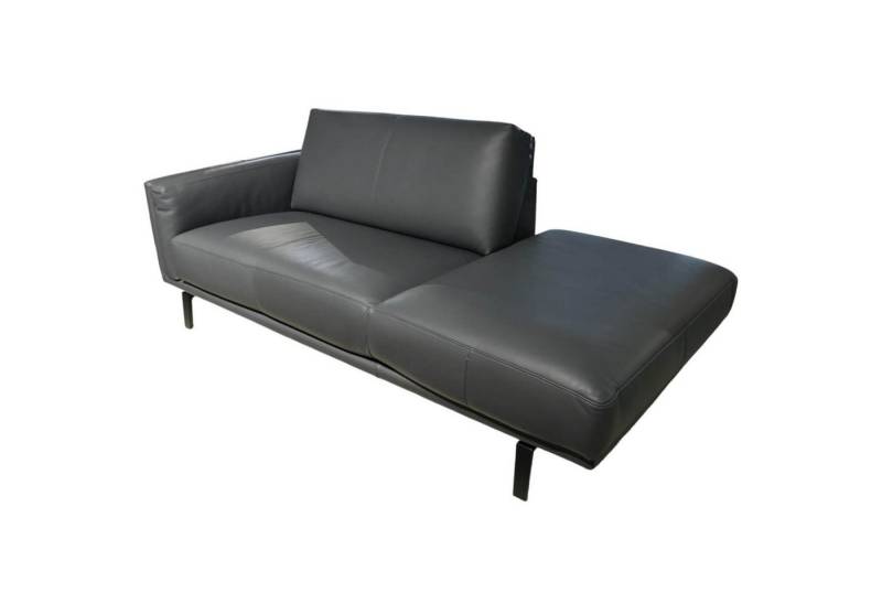 Leolux Recamiere Chaiselounge Bellice 679 D17 Vollnarbenleder Raffino 109 Shark von Leolux