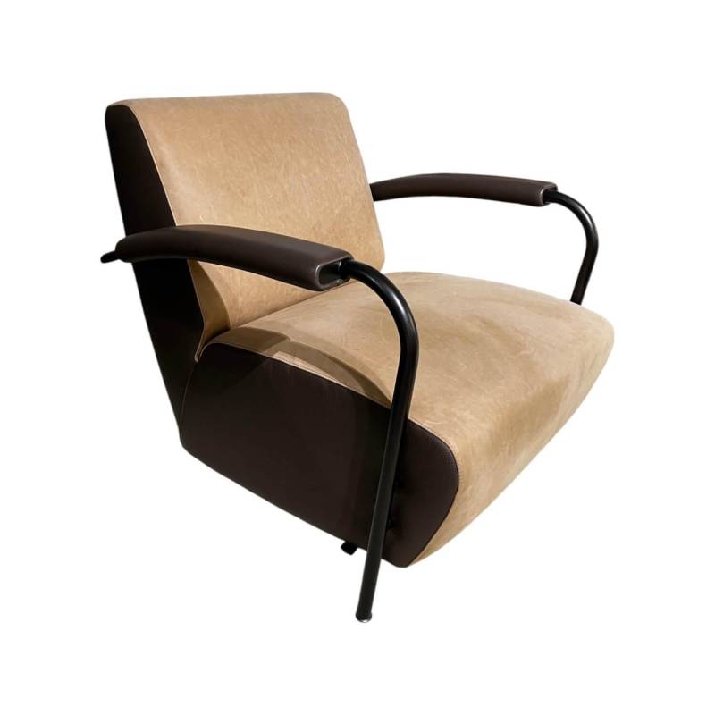 Sessel Scylla Sitz Und Rücken Leder 16620 Danza 209 Moreno Beige Seiten 51821 Se... von Leolux
