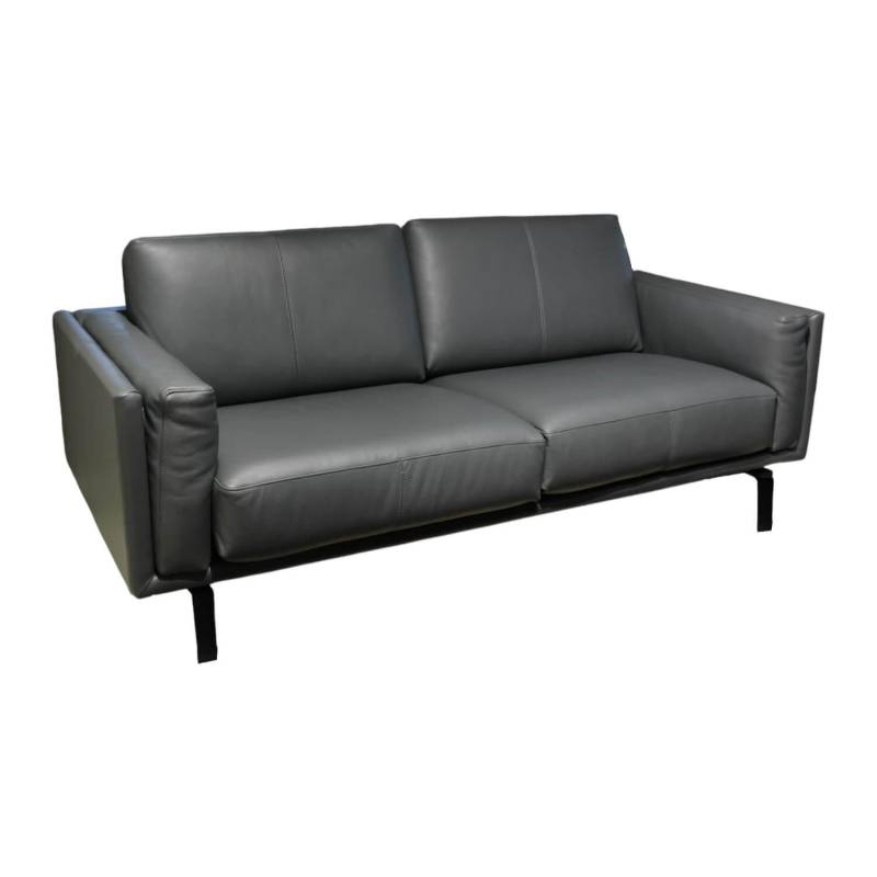 Sofa Bellice 679 B20 Vollnarbenleder Raffino 109 Shark Schwarz Grau Gestell Epox... von Leolux