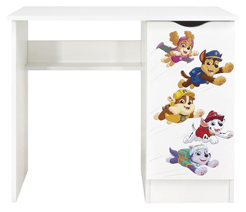 Leomark Kinderschreibtisch Roma Weißer Kinder-Computertisch mit Regal und Stauraum Multifunktionaler Schreibtisch Lerntisch Spieltisch Moderner PC-Tisch fürs Kinderzimmer, Höhe 77 cm (Paw Patrol 10) Leomark Kinderschreibtisch Roma Weißer Kinder-Computertisch mit Regal und Stauraum Multifunktionaler Schreibtisch Lerntisch Spieltisch Moderner PC-Tisch fürs Kinderzimmer, Höhe 77 cm (Paw Patrol 10) von Leomark