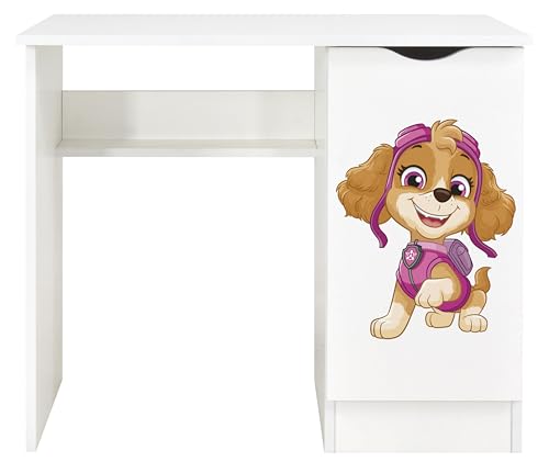 Leomark Kinderschreibtisch Roma Weißer Kinder-Computertisch mit Regal und Stauraum Multifunktionaler Schreibtisch Lerntisch Spieltisch Moderner PC-Tisch fürs Kinderzimmer, Höhe 77 cm (Paw Patrol 14) Leomark Kinderschreibtisch Roma Weißer Kinder-Computertisch mit Regal und Stauraum Multifunktionaler Schreibtisch Lerntisch Spieltisch Moderner PC-Tisch fürs Kinderzimmer, Höhe 77 cm (Paw Patrol 14) von Leomark