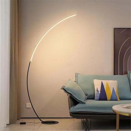 Leomix Bogen-Stehlampe Mit 3 Farbtemperaturen, Ultrahell, 170 Cm, Moderne Hohe Stehlampe Mit Fußschalter, Lese-Stehlampe Für Wohnzimmer, Schlafzimmer, Büro von Leomix