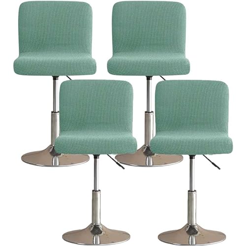 Leomix Hochelastischer Barhocker-Bezug, Pub-Thekenhocker-Stuhl-Schonbezug, mit elastischer Unterseite, für Esszimmer-Jacquard-Barhocker-Bezüge,H,4pack von Leomix