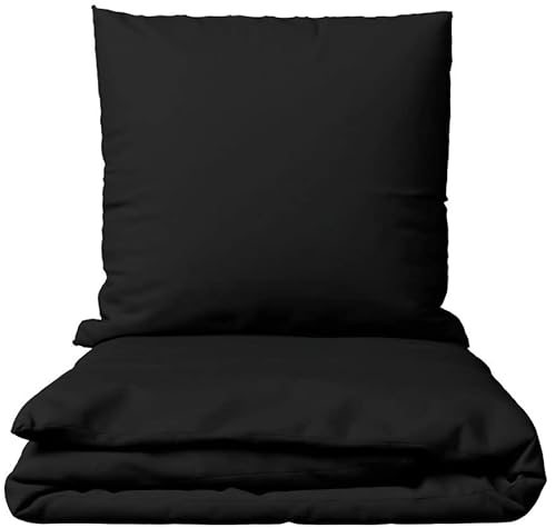 Leonado Vicenti Baumwolle Bettwäsche Uni 135x200 155x200 155x220 200x200 200x220 220x240 wählbar, 2teilig, Schwarz Leonado Vicenti Baumwolle Bettwäsche Uni 135x200 155x200 155x220 200x200 200x220 220x240 wählbar, 2teilig, Schwarz von Leonado Vicenti