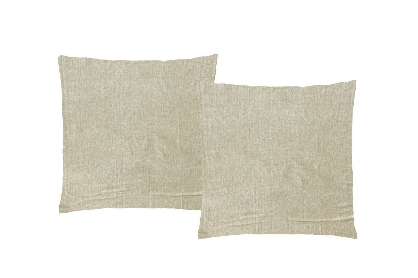 Kissenbezug 40x40 oder 40x80, Leonado Vicenti (2 Stück), Hochwertige Mikrofaser mit Paspel, Meliert von Leonado Vicenti