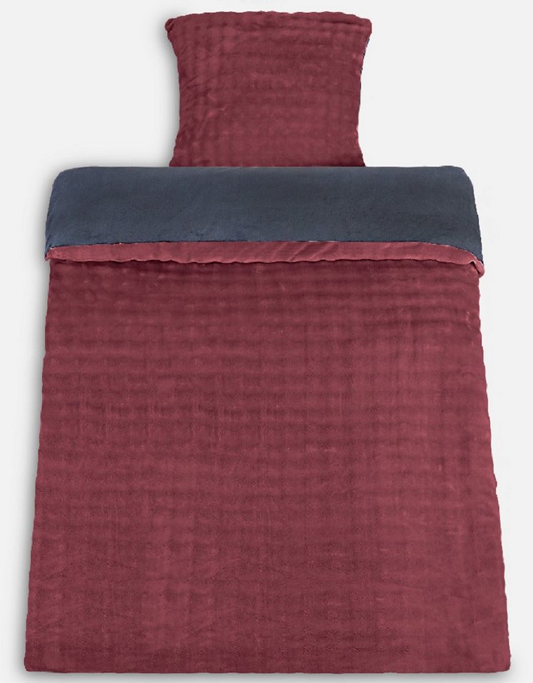 Leonado Vicenti Bettwäsche Winter Teddy Plüsch Bubble, Microfaser, 2 teilig, Flauschig warmes Cashmere Touch, Einfarbig, Wellen Design von Leonado Vicenti