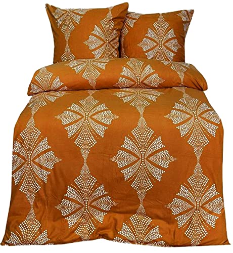 Leonado Vicenti Fleece Bettwäsche 135 x 200 cm 2 TLG mit Reißverschluß kuschelig warme Winter Bettwäsche weiß gepunktet Dunkelorange Tangerine Leonado Vicenti Fleece Bettwäsche 135 x 200 cm 2 TLG mit Reißverschluß kuschelig warme Winter Bettwäsche weiß gepunktet Dunkelorange Tangerine von Leonado Vicenti