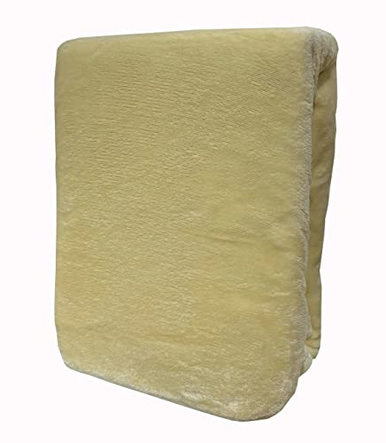 Leonado Vicenti Spannbettlaken 2er Set Beige 120x200-130x200 warme kuschelige Premium Cashmere Touch Teddy Bettlaken Fleece Plüsch Betttuch von Leonado Vicenti