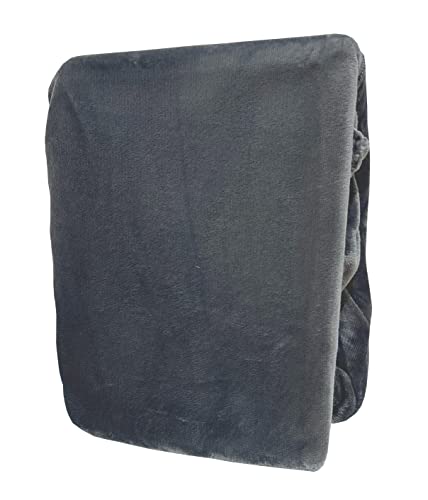 Leonado Vicenti Spannbettlaken 2er Set Grau 140x200-160x200 warme kuschelige Premium Cashmere Touch Teddy Bettlaken Fleece Plüsch Betttuch von Leonado Vicenti