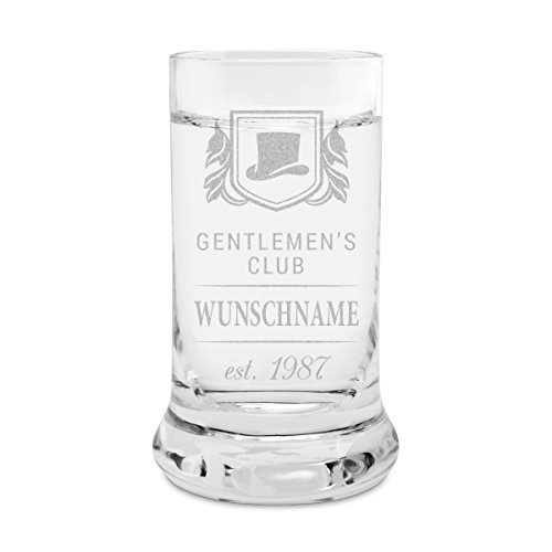 Leonardo Schnapsglas Stamper individuell graviert Geschenk - Gentlemen's Club von Leonardo und Kartenmachen.de