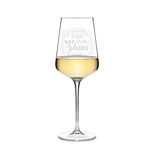 Leonardo Weißweinglas 560 ml Weinglas mit individueller Gravur als Geschenk für Frauen - Glasses von Leonardo und Kartenmachen.de
