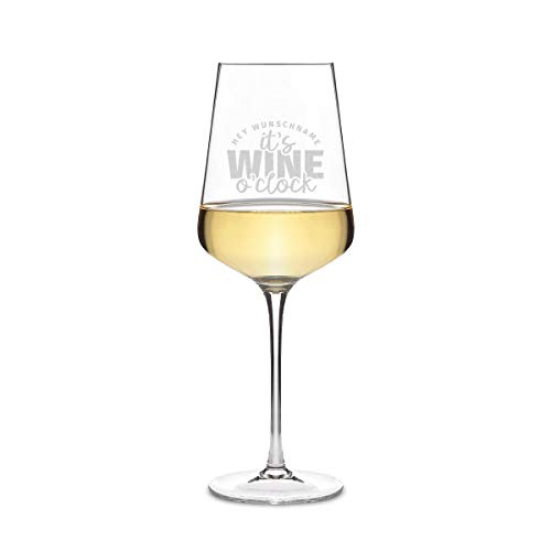 Leonardo Weißweinglas 560 ml Weinglas mit individueller Gravur als Geschenk für Frauen - Wine o'clock von Leonardo und Kartenmachen.de