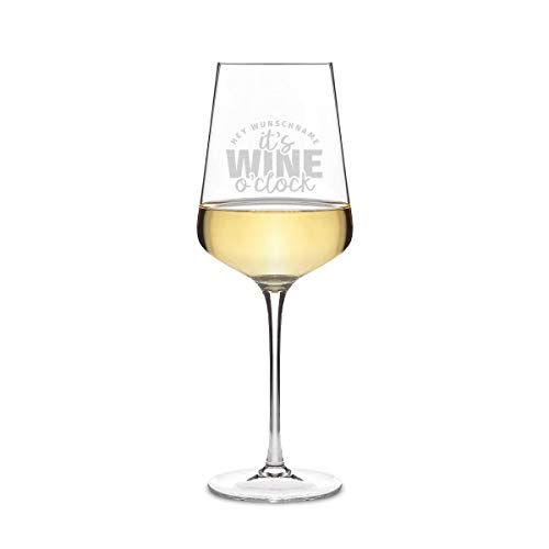 Leonardo Weißweinglas 560 ml Weinglas mit individueller Gravur als Geschenk für Frauen - Wine o'clock von Leonardo und Kartenmachen.de