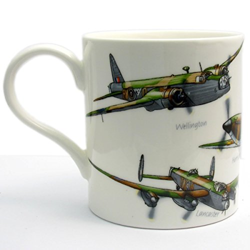 Classic Planes Fine China Mug by Leonardo - Hurricane Lancaster Spitfire Wellington Beaufort- Boxed by Leonardo von The Leonardo Collection