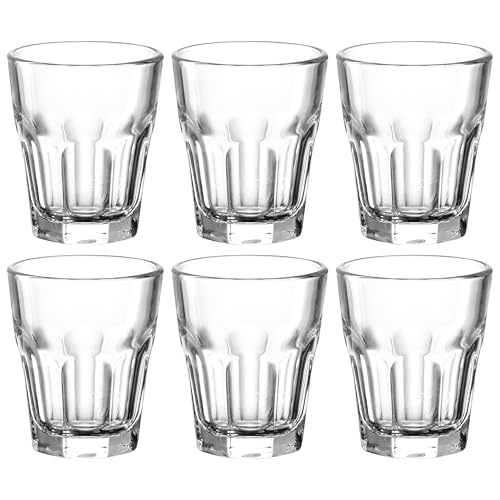 Leonardo Rock Schnaps-Gläser, 6er Set, spülmaschinengeeignete Shot-Gläser, Schnaps-Becher aus Glas, Stamper, Gläser-Set, 5 cl, 50 ml, 012994 von Leonardo