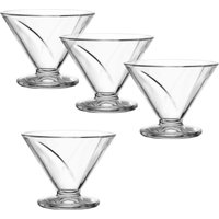 LEONARDO Eisschale "CONO, Eisbecher aus Glas, 270 ml, 4er-Set" 4 Stk. aus Glas spülmaschinengeeignet von Leonardo