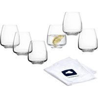 LEONARDO Gläser-Set "Trinkgläser CESTI + Poliertuch" 6 Trinkgläser mit Poliertuch von Leonardo
