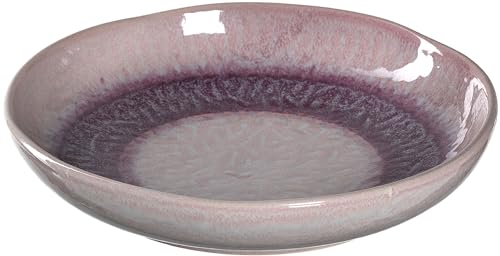 Leonardo Matera tiefer Keramik-Teller, 1 Stück, spülmaschinengeeigneter Speise-Teller mit Glasur, 1 runder Steingut-Teller, Ø 20,7 cm rosa, 018573 von LEONARDO HOME