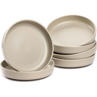 LEONARDO Teller-Set "Suppenteller ROMA, Keramikteller, ca. 20 cm, 6-teilig" Geschirr-Set, Service, spülmaschinengeeignet von Leonardo