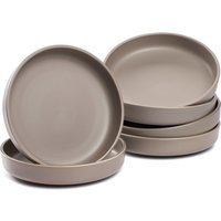LEONARDO Teller-Set "Suppenteller ROMA, Keramikteller, ca. 20 cm, 6-teilig", (Set, 6 tlg.), Geschirr-Set, Service, spülmaschinengeeignet von Leonardo