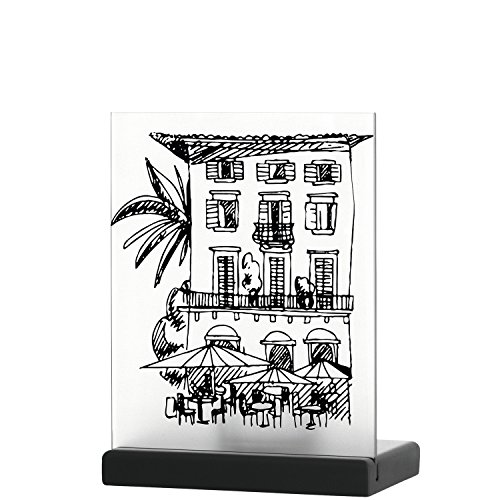 Leonardo 031720 Glas schwarz, transparent Kerzenständer von LEONARDO HOME