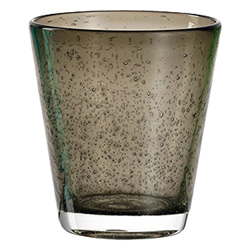 Leonardo 034760 Becher / Glas / Wasserglas / Saftglas - Burano - basalto / grau - 230 ml - 1 Stück von LEONARDO HOME