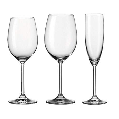 Leonardo Daily Gläserset 18 tlg.- Rotwein, Weißwein und Sektgläser von LEONARDO HOME