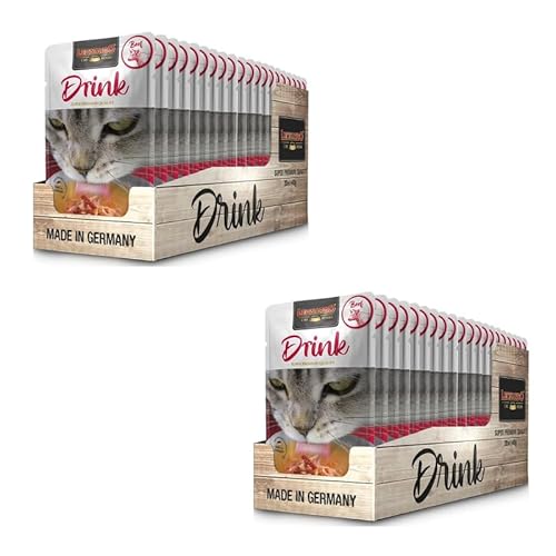 Leonardo Drink Beef | Doppelpack | 2 x 20 x 40 g | Ergänzungsfuttermittel für ausgewachsene Katzen | In praktischen Einzelportionen | Getreidefreie Fleischbrühe Leonardo Drink Beef | Doppelpack | 2 x 20 x 40 g | Ergänzungsfuttermittel für ausgewachsene Katzen | In praktischen Einzelportionen | Getreidefreie Fleischbrühe von Leonardo