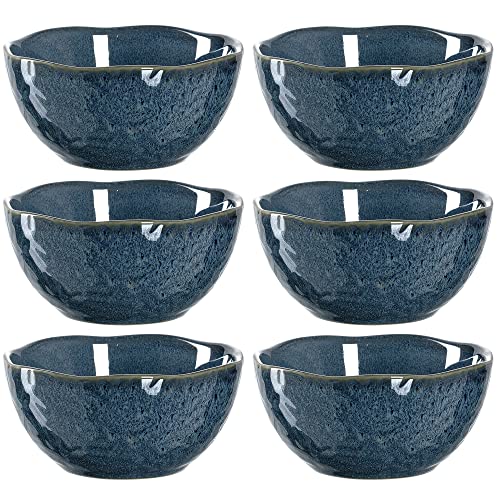 LEONARDO HOME 018582 MATERA Keramikschale 12 cm blau 6er Set, Keramik von LEONARDO HOME