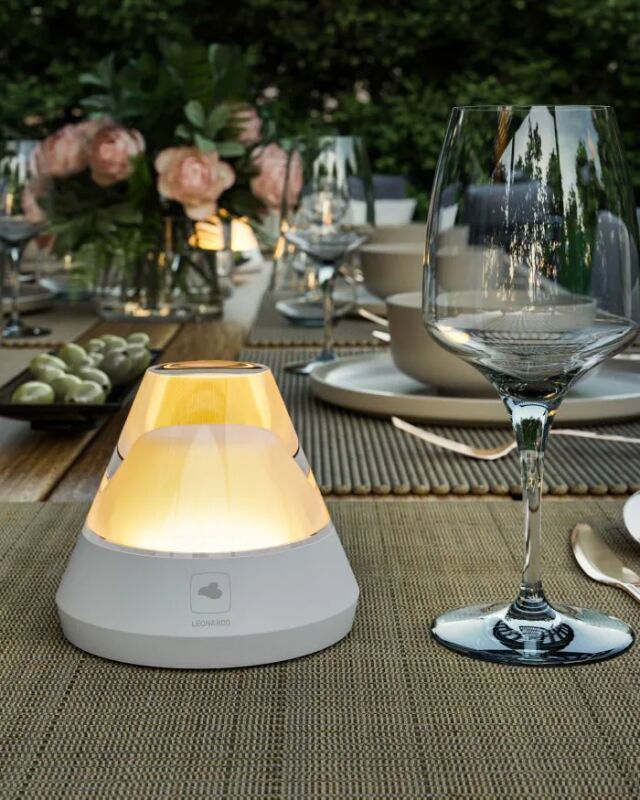 Leonardo Salerno Akku LED Tischleuchte RGB weiß von Leonardo