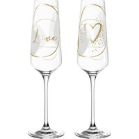 Leonardo Sektgläser 2er-Set Love PRESENTE, Glas von Leonardo