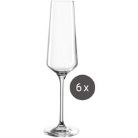 Leonardo Sektglas 6er-Set PUCCINI, Kristallglas von Leonardo