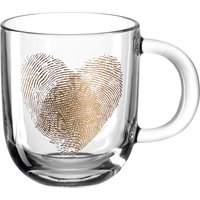 Leonardo Tasse 400ml Herz, Glas von Leonardo