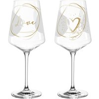 Leonardo Weingläser 2er-Set Love PRESENTE, Glas von Leonardo