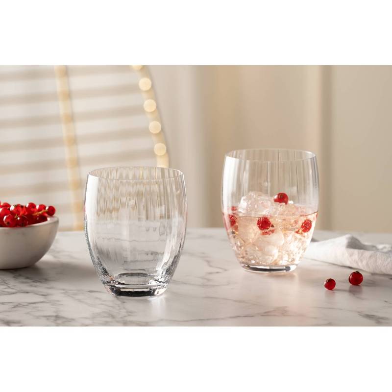 home24 Trinkglas 6er-Set Ø 8cm 0.27 Durchsichtig/Durchscheinend von home24
