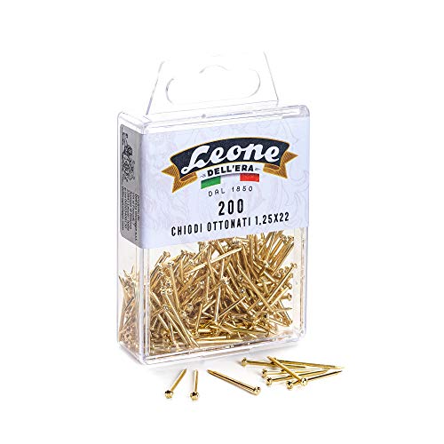 300 Nägel zum Aufhängen von Bildern. 1,25 x 22 Leonecolor Hängebox - Made in Italy 300 Nägel zum Aufhängen von Bildern. 1,25 x 22 Leonecolor Hängebox - Made in Italy von Leone DELL'ERA