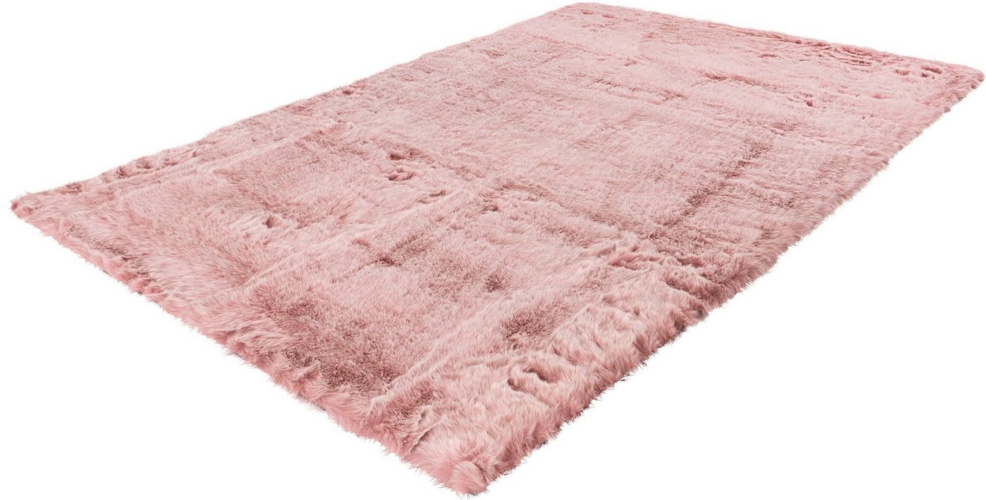 Hochflor-Teppich Aysu, Leonique, rechteckig, Höhe: 52 mm, einfarbiger Teppich, besonders weich und kuschelig von Leonique