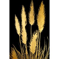 Leonique Acrylglasbild "Pampas Gras - Acrylbilder mit Blattgold veredelt", (1 St.) von Leonique