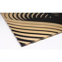 Leonique Acrylglasbild "Pampas Gras - Acrylbilder mit Blattgold veredelt", Gemälde-Gräser-Pflanzen, (1 St.), Goldveredelung, Handgearbeitet, Gerahmt, Edel von Leonique