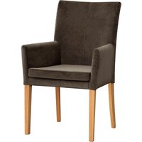 Leonique Armlehnstuhl "Vence" (Set) 1 Stk.mit Rautensteppung in der Rückenlehne, Beine aus Eiche, in Samtoptik von Leonique