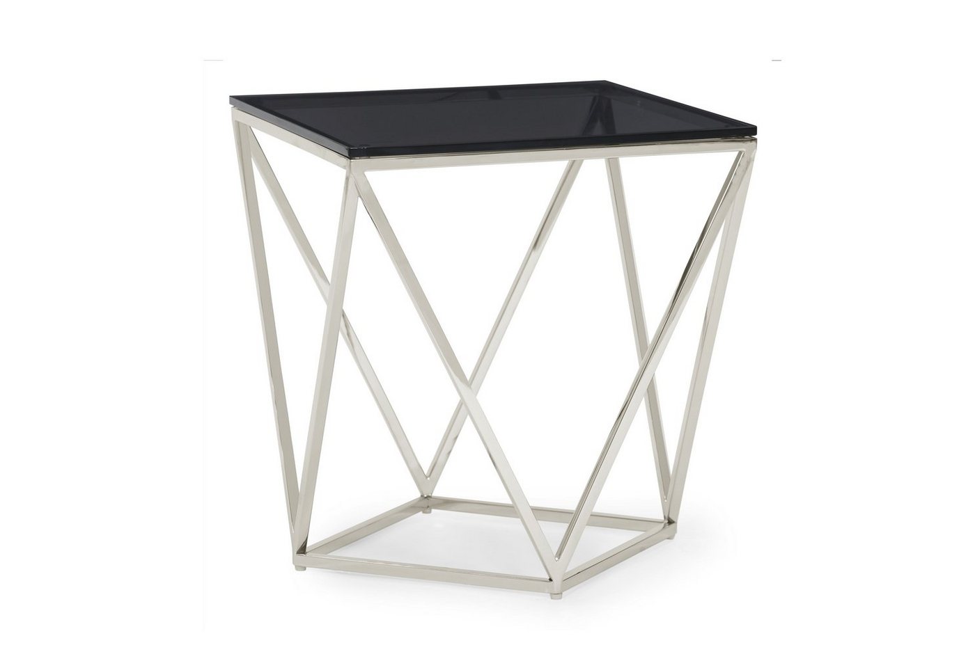 Leonique Beistelltisch Aria Beistelltisch, Couchtisch, quadratisch, Chrom, Rauchglas, Edelstahlgestell, 51x51x56 Leonique Beistelltisch Aria Beistelltisch, Couchtisch, quadratisch, Chrom, Rauchglas, Edelstahlgestell, 51x51x56 von Leonique
