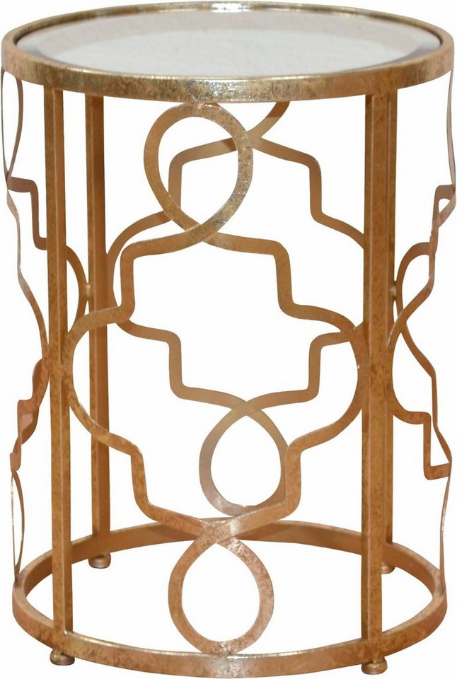 Leonique Beistelltisch Noëlle, mit Spiegelglasplatte und goldfarbenem Metallgestell Leonique Beistelltisch Noëlle, mit Spiegelglasplatte und goldfarbenem Metallgestell von Leonique