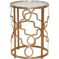 Leonique Beistelltisch "Noëlle" mit Spiegelglasplatte und goldfarbenem Metallgestell Leonique Beistelltisch "Noëlle" mit Spiegelglasplatte und goldfarbenem Metallgestell von Leonique