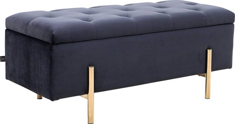 Leonique Bettbank Aubrey, Sitzfläche gesteppt, mit Strauraum von Leonique