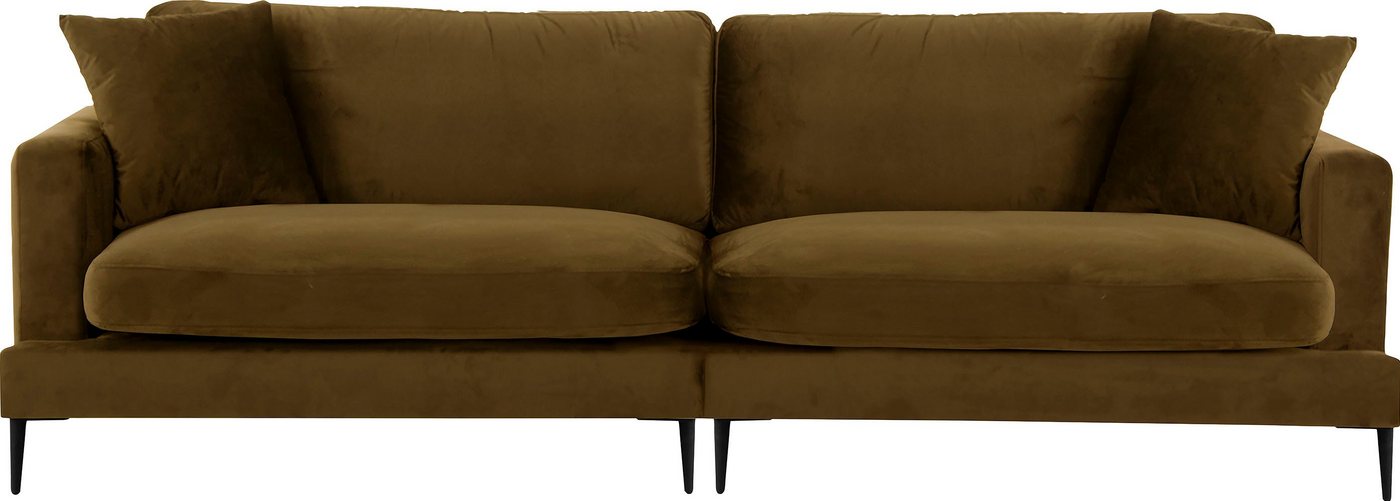 Leonique Big-Sofa Cozy, mit losen Kissen und Metallbeinen von Leonique