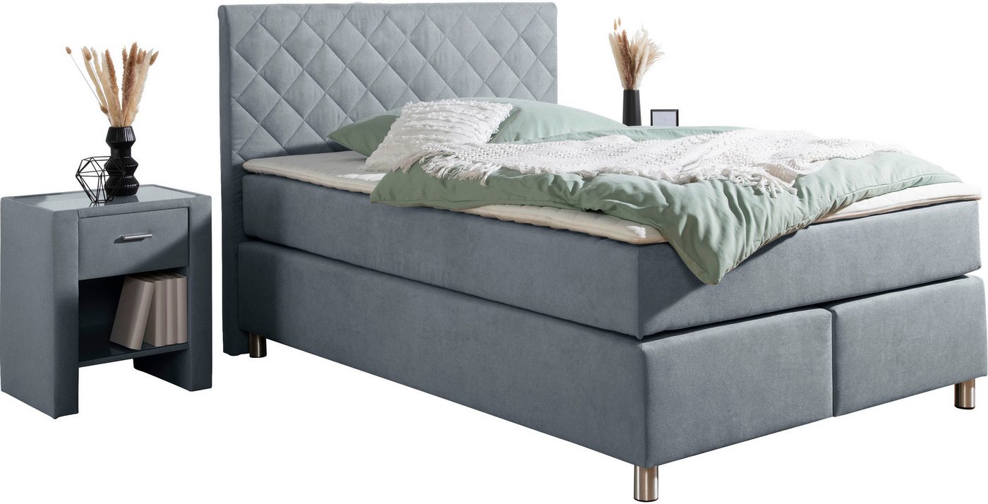 Leonique Boxspringbett Bernard, in verschiedenen Breiten, inkl. Topper, Matratze in H2, H3 oder H4 erhältlich Leonique Boxspringbett Bernard, in verschiedenen Breiten, inkl. Topper, Matratze in H2, H3 oder H4 erhältlich von Leonique