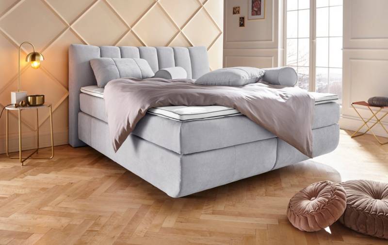 Leonique Boxspringbett Océane, Bodenfrei- wirkt freischwebend, verschiedene Härtegrade (auch H4) von Leonique