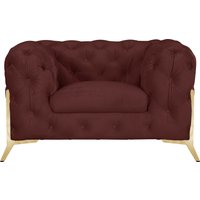 Leonique Chesterfield-Sessel "Amaury Sessel", aufwändige Knopfheftung, moderne Chesterfield Optik, Fußfarbe wählbar von Leonique
