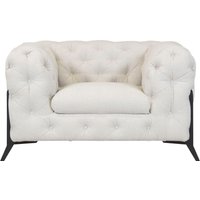 Leonique Chesterfield-Sessel "Amaury Sessel", aufwändige Knopfheftung, moderne Chesterfield Optik, Fußfarbe wählbar von Leonique