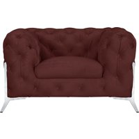 Leonique Chesterfield-Sessel "Amaury Sessel", aufwändige Knopfheftung, moderne Chesterfield Optik, Fußfarbe wählbar von Leonique